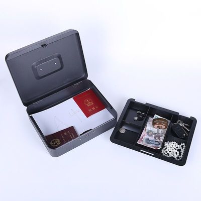 Schwarzes Metallbargeld-Magazin mit Verschluss Geld-Tray And Keys /Digital