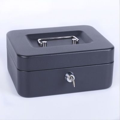 Schwarzes Metallbargeld-Magazin mit Verschluss Geld-Tray And Keys /Digital