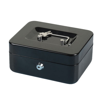 Schwarzes Metallbargeld-Magazin mit Verschluss Geld-Tray And Keys /Digital